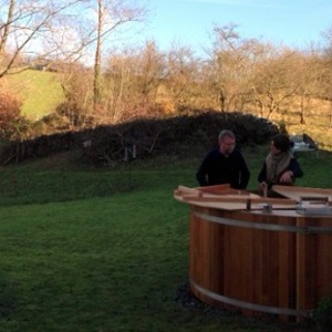 Delivery, base-preparation and set-up in less than three hours; Cumbria, November 2013